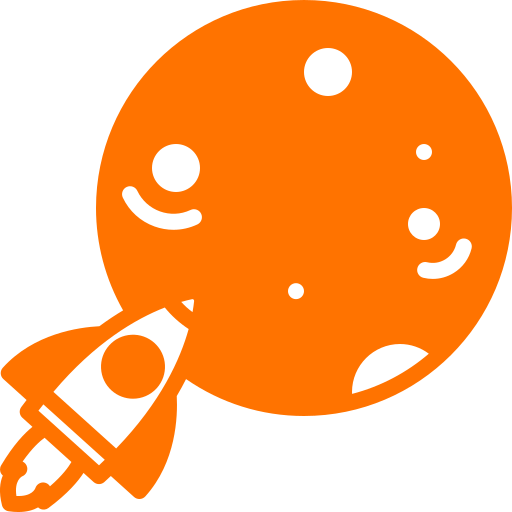 Foguete e lua